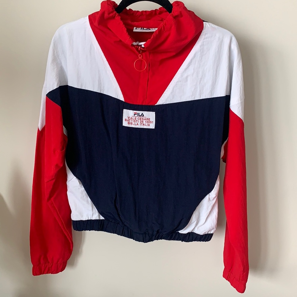 Fila Windbreaker in Red, White & Blue